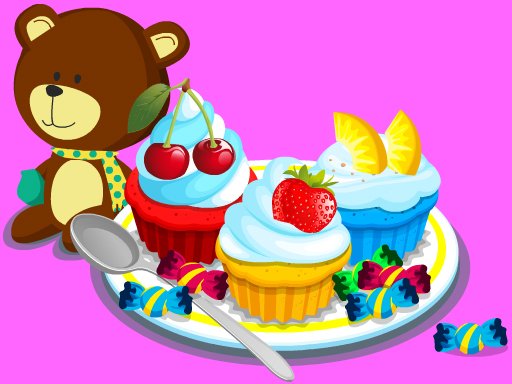 Play Cooking Colorful Cupcakes Online