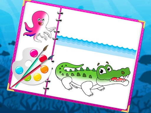 Play Sea Creatures Coloring Book Online