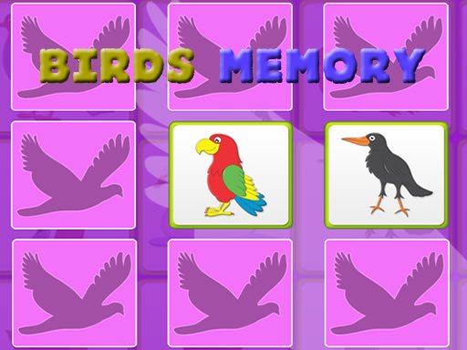 Play Kids Memory Game - Birds Online