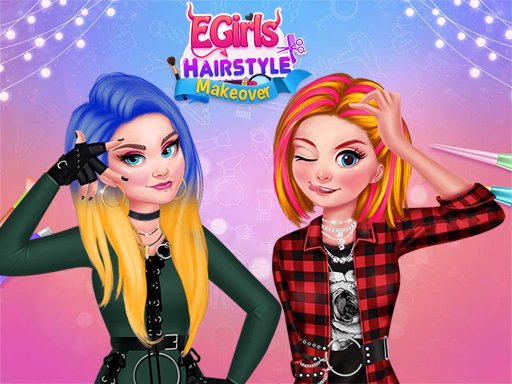 Play Egirls Hairstyle Makeover Online