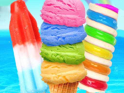 Play Rainbow Ice Cream And Popsicles Online