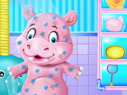 Play Baby Hippo Bath Time Online