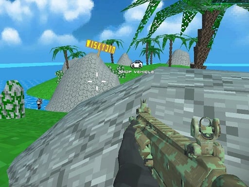 Play Blocky Combat SWAT Desert Storm Zombie Online
