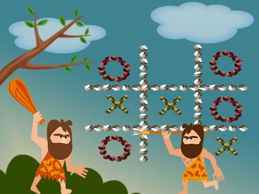 Play Tic Tac Toe Stone Age Online