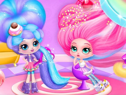 Play Cotton Candy Style Hair Salon Online