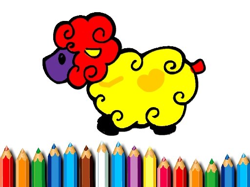 Play Baby Sheep Coloring Book Online