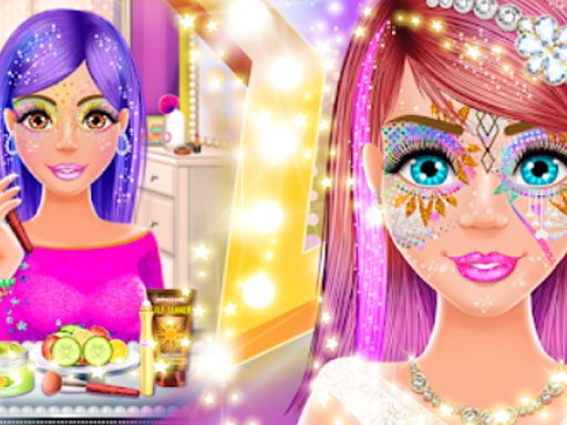 Play Face Paint Salon: Glitter Makeup Party Games Online