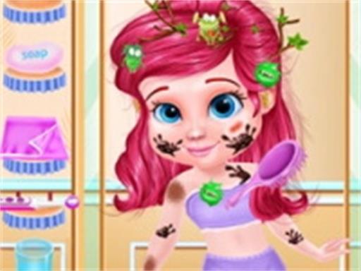 Play Messy Little Mermaid Makeover-Game Online
