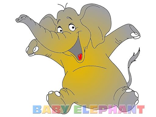 Play Baby Elephant Coloring Online