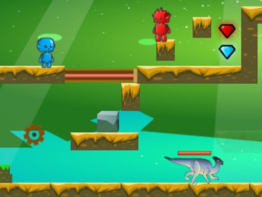 Play Fire And Water In Dino World Online