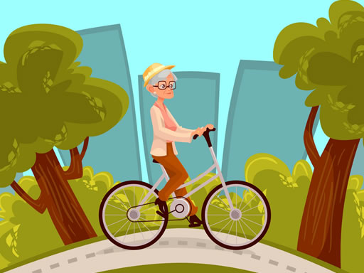 Play Happy Bike Riding Jigsaw Online