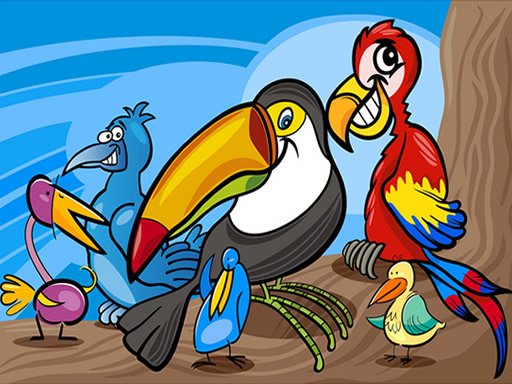 Play Exotic Birds Coloring Online
