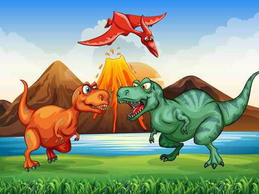 Play Colorful Dinosaurs Match 3 Online