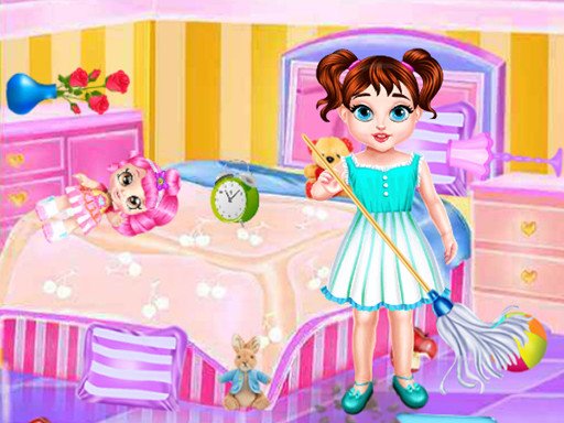 Play Baby Taylor Messy Home Clean Up Online