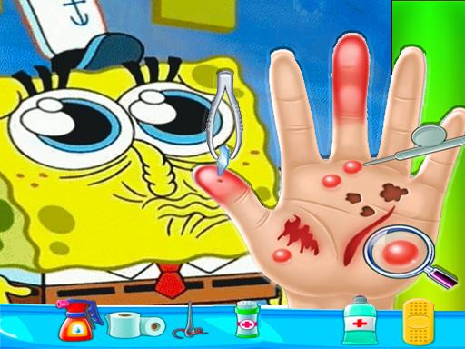 Play Spongebob Hand Doctor Game Online - Hospital Surge Online