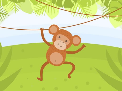 Play Funny Monkeys Coloring Online
