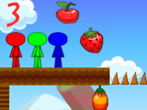 Play Stickman Bros In Fruit Island 3 Online