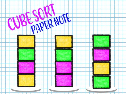Play Cube Sort: Paper Note Online