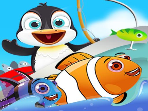 Play Fish Games For Kids |Trawling Penguin Games online Online