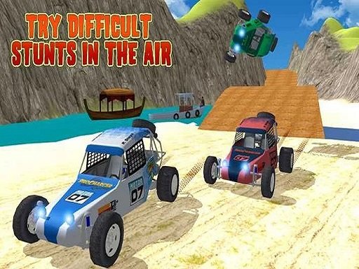 Play Offroad Kart Beach Stunt : Buggy Car Drive Game Online
