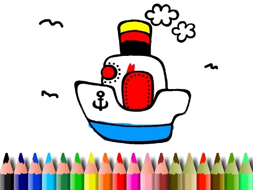 Play BTS Boat Coloring Online