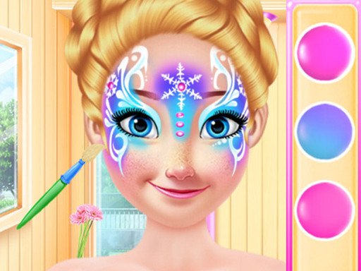 Play Princess Christmas Face Painting Online
