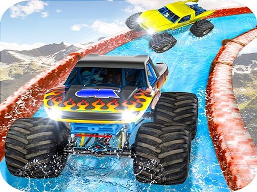 Play Monster Truck Water Surfing : Truck Racing Games Online