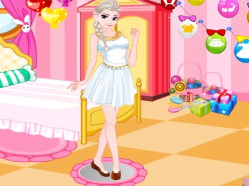 Play Elsa dress-up Online