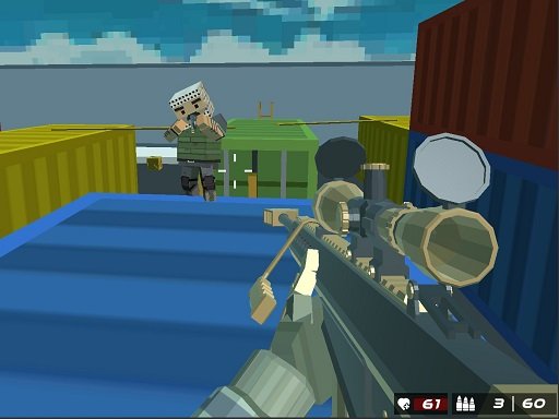 Play Shooting Blocky Combat Swat GunGame Survival Online