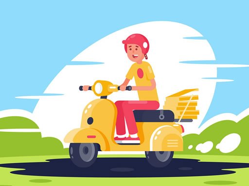 Play City Scooter Rides Jigsaw Online